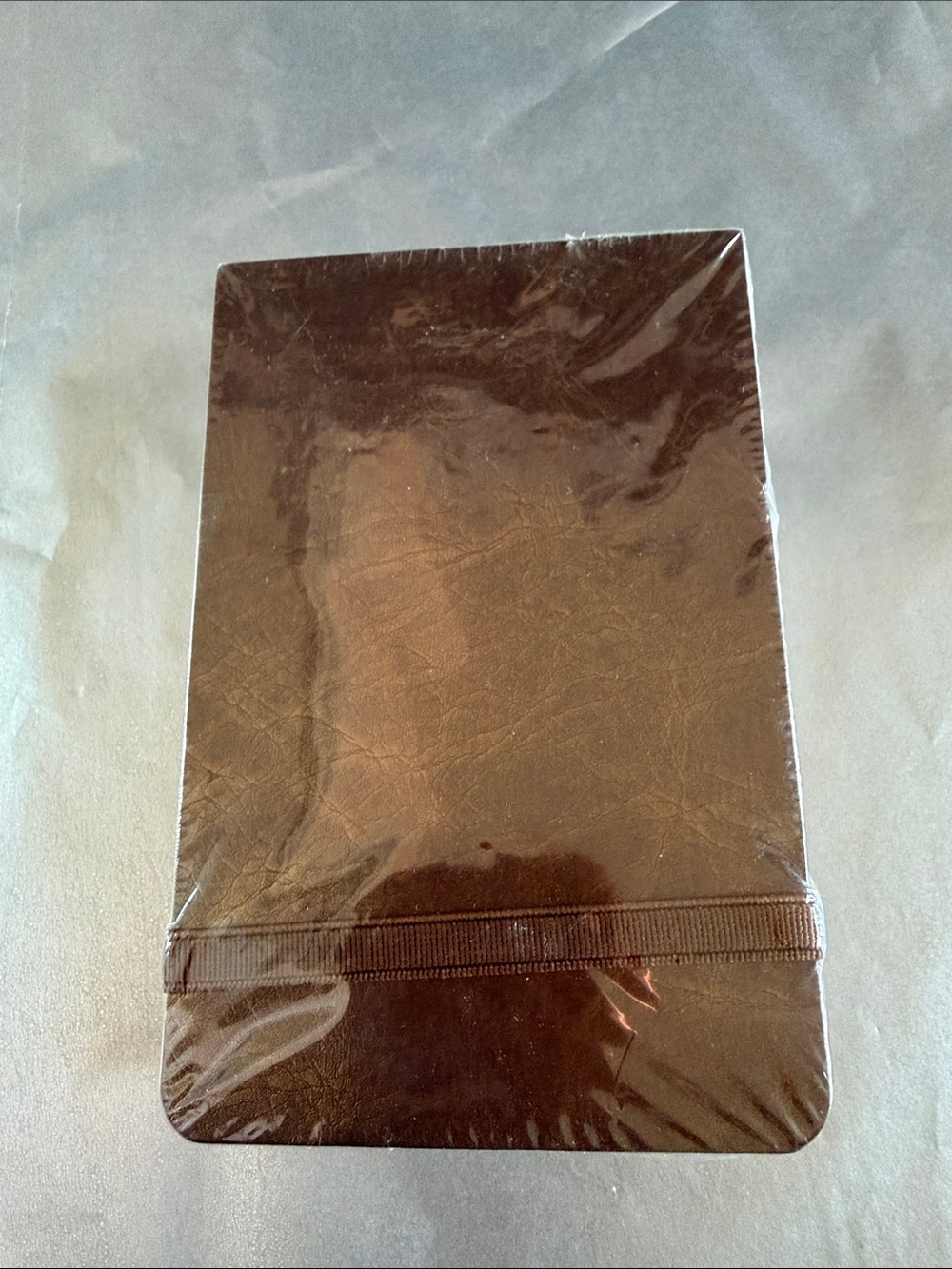 Brown Elastic-Band Watercolor Notebook Journal 2 pack - Classic Faux Leather